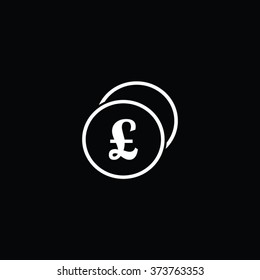 Coin - Pound Thin Line Single Icon