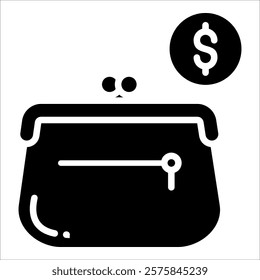 Coin Purse Icon Element For Design