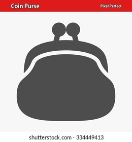 Coin Purse Icon. Professional, Pixel Perfect Icon Optimized For Both Large And Small Resolutions. EPS 8 Format.