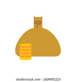 coin purse on white background