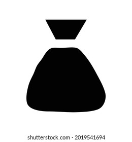 Icono vectorial de la cartera de moneda aislado en fondo blanco