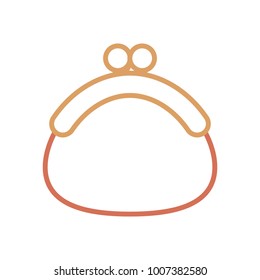 coin purse  vector illustration