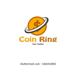 Coin Ring Logo Design Template