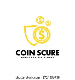 Coin Scure Logo, Coin Logo Vector