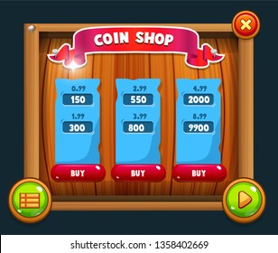 Level Failed Mobile Game Background Assets Stock Vector (Royalty Free ...