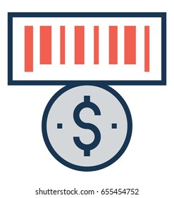 Coin slot Vector Icon 