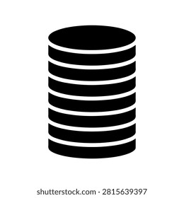Coin Stack Financial Money Vector Icon