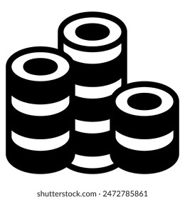 Coin Stack icon for web, app, infographic, etc