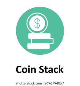 Coin Stack Vector icon which can easily modify or edit
