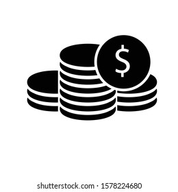 Coin Symbol Icon Vector Illustration