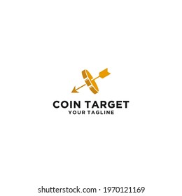 the coin target logo with the right arrow on the coin, which specifies the target number of coins that will be earned