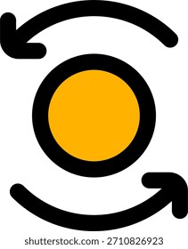 Münzüberweisung Vektordesign im modernen Stil, Online-Geldüberweisung und Finanztransaktionskonzept, Digital Banking Illustration. Füllzeilensymbol