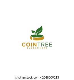 coin tree logo with coins and leaves reflecting the best coin growth in the modern era