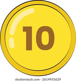 Coin vector design for Game Property