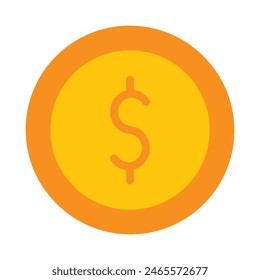 Coin  Vector Flat Icon design