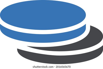 icono de color de glifo vectorial de moneda