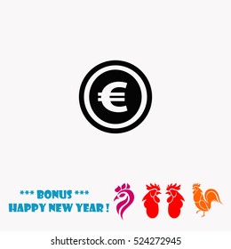 Coin vector icon