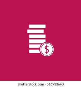coin vector icon illustration, for mobile and web design