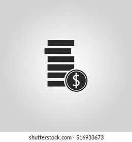 coin vector icon illustration, for mobile and web design