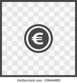 Coin vector icon. Isolated illustration. Business picture.