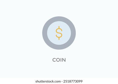 Icono De Vector De Moneda O Ilustración De Símbolo De Logotipo