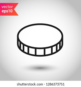 Coin vector icon. Money sign. EPS 10 