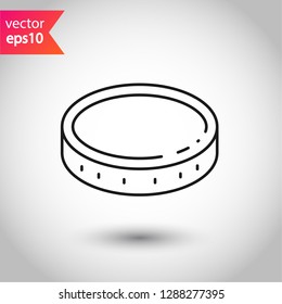 Coin vector icon. Money sign. EPS 10 