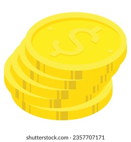 Coin vector illustration for your finance design