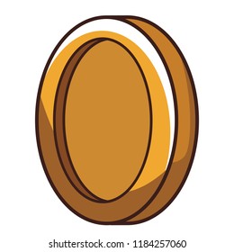Coin videogame element cartoon