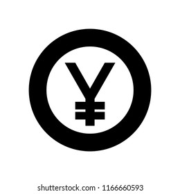 coin yen isolated icon
