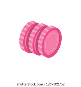 Coins 3D Vector Isometric icon