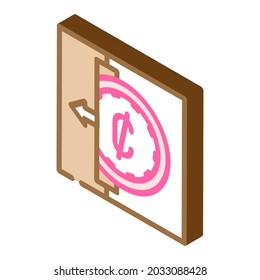 coins acceptance isometric icon vector. coins acceptance sign. isolated symbol illustration