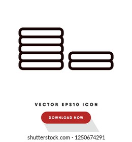 Coins black friday vector icon