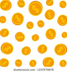 coins cash money pattern