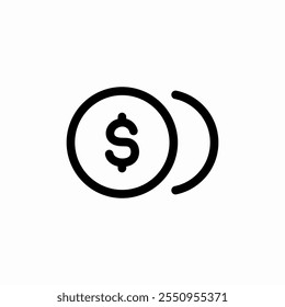 coins cent icon sign vector