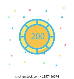  coins chip money 