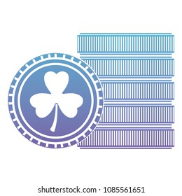 coins with clover icon