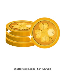 coins with clover icon