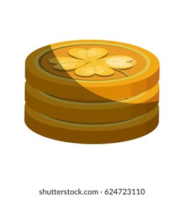 coins with clover icon