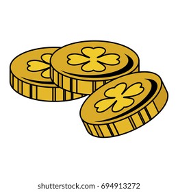 coins with clover icon