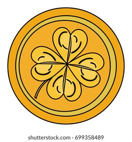 coins with clovers icon