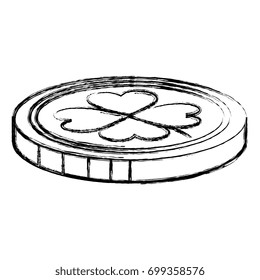 coins with clovers icon