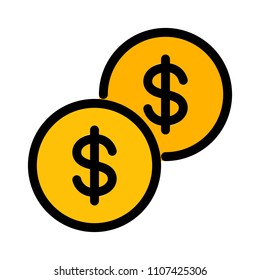Coins with Dollor sign