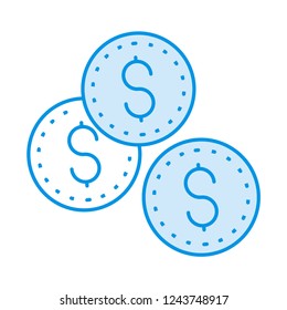 coins  earning   dollar  