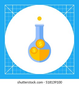 Coins in Flask Icon