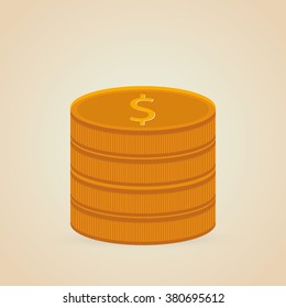 coins icon design 