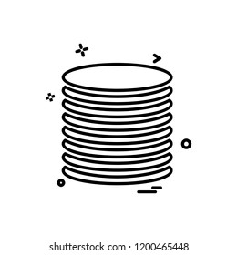 Coins icon design vector