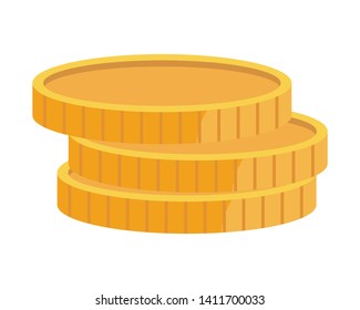 Coins icon design vector illustration