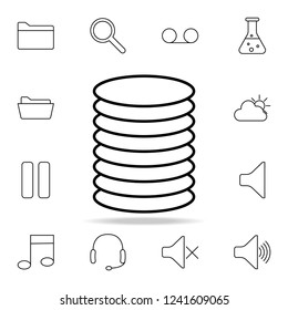 coins icon. Detailed set of simple icons. Premium graphic design. One of the collection icons for websites, web design, mobile app