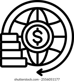 Coins Icon Element For Design
